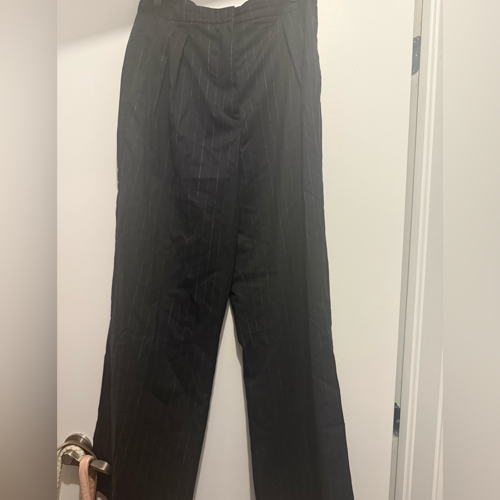 Róhe frames pin stripe wide leg dress pant